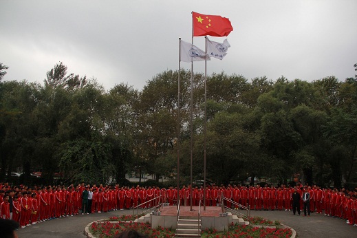 升旗仪式现场